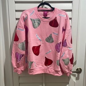 Queen of sparkles chocolate kiss sweater